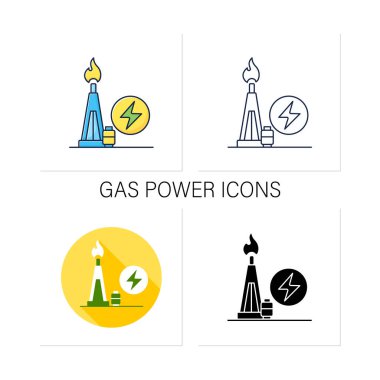 Gaz güç simgeleri ayarlandı
