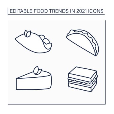 Gıda eğilimleri çizgi simgeleri belirlendi