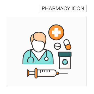 Antibiyotik yönetim renk simgesi