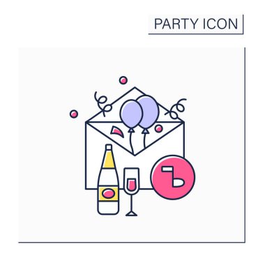 Davet kartı renk simgesi