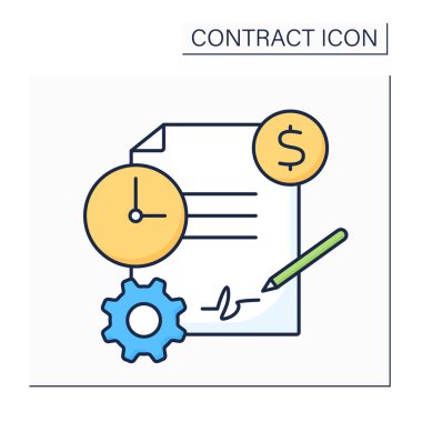 Servis sözleşmesi renk simgesi