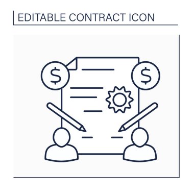 Kabul satırı simgesi