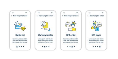 NFT mobil uygulama ekranlarında