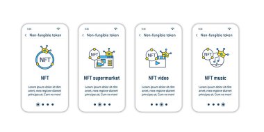 NFT mobil uygulama ekranlarında
