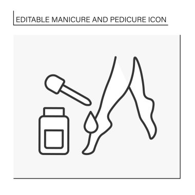 Kozmetoloji çizgi simgesi