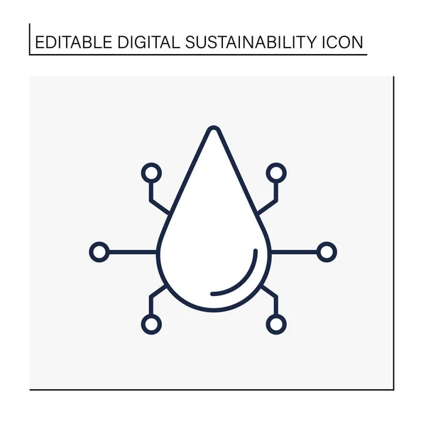 Eco friendly lifestyle line icon — 스톡 벡터