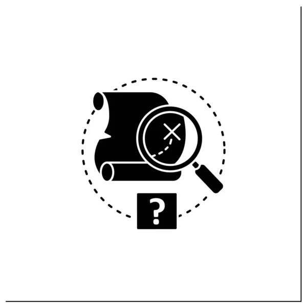 Quest glyph icon — Stock Vector