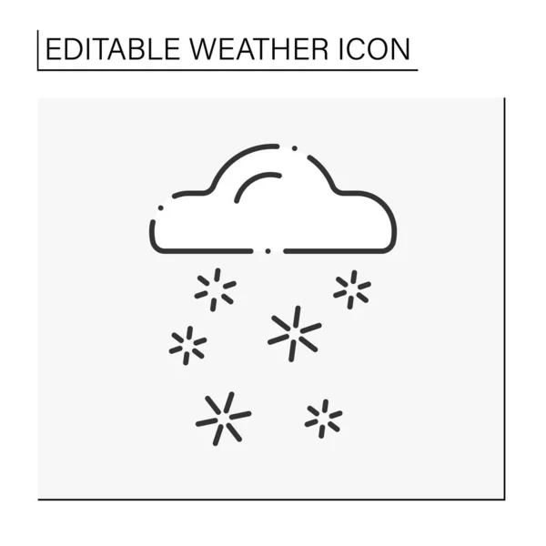 Snow line icon — Stock Vector