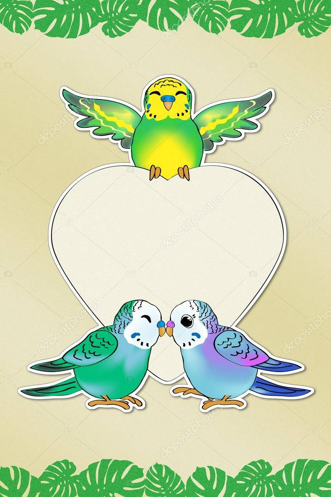 Budgies Love Message (with the Path)