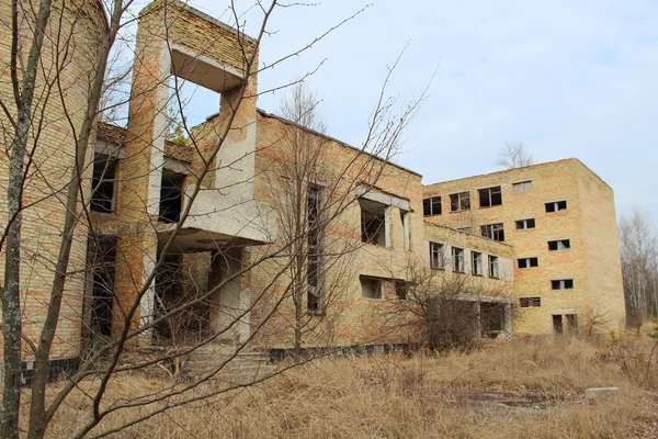 Issız okul. Issızlık Çernobil bölgesi — Stok fotoğraf