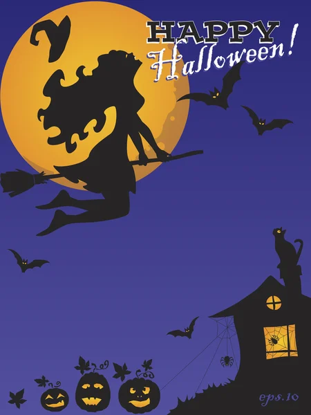 Fondo vectorial. Feliz Halloween — Archivo Imágenes Vectoriales