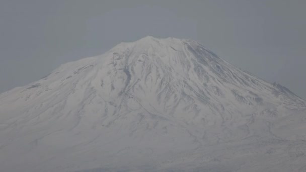 Snow Capped Mount Ararat di Agri. — Stok Video