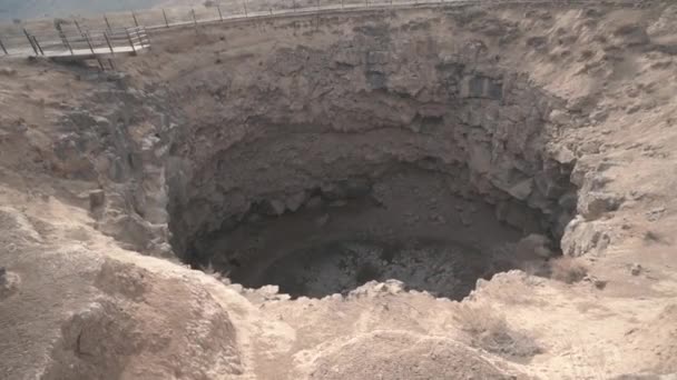 Un cratère de météorite en Turquie. Images 4K en Turquie — Video