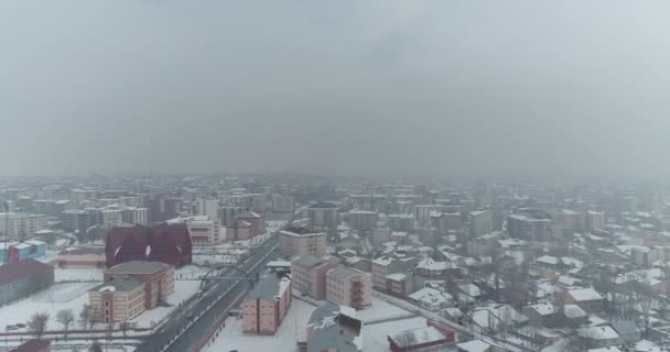 Vista aérea de la ciudad de Agri en Turquía. Filmación 4K en Turquía — Vídeos de Stock