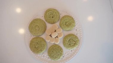 Türkiye 'nin Edirne kentindeki Meşhur Arslanzade Halvah' ın yakın çekimi.