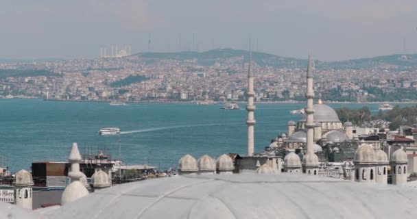 İstanbul Şehri 'nin hava manzarası. Türkiye 'de 4K Görüntüsü — Stok video