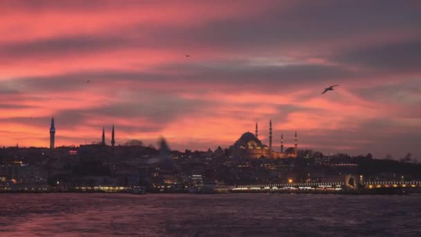 Vista aérea del paisaje de la ciudad de Estambul. Filmación 4K en Turquía — Vídeos de Stock