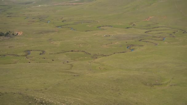 Повітряний вид на плато Персімб у Туреччині. — стокове відео