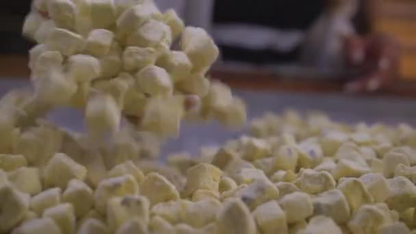 Török élvezet. Hagyományos oszmán édesség — Stock videók