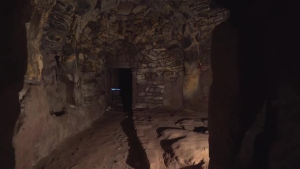 Kota bawah tanah Agirnas di Kayseri, Turki — Stok Video