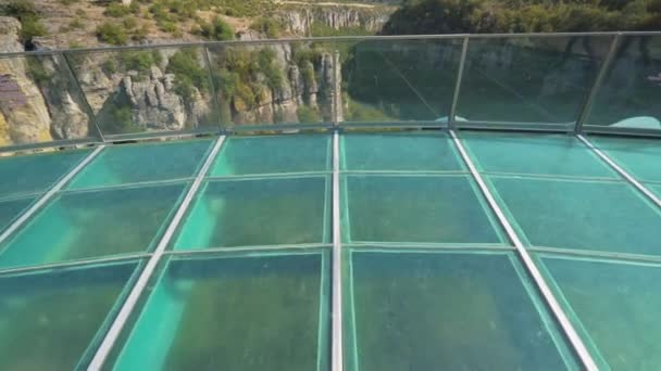 Terraza Cristal en Karabuk.4K Filmación en Turquía — Vídeos de Stock