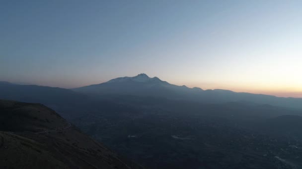 Kayseri 'deki Erciyes Dağı manzarası — Stok video