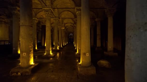 Istanbul, Turki - 01.05.2019: Basilica Cistern di Istanbul — Stok Video