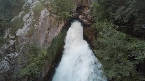 Bartin Ulukaya Waterfall in Turkey. 4K Footage in Turkey — Stock Video