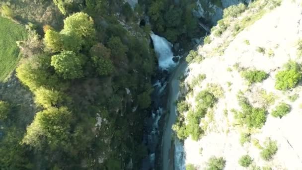 Cachoeira Bartin Ulukaya na Turquia. Filmagem 4K na Turquia — Vídeo de Stock