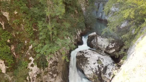 Cachoeira Bartin Ulukaya na Turquia. Filmagem 4K na Turquia — Vídeo de Stock