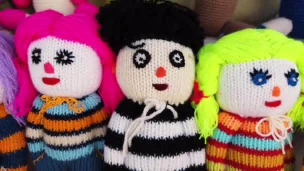 Boneka kain Amasra tradisional.. 4K Footage di Turki — Stok Video