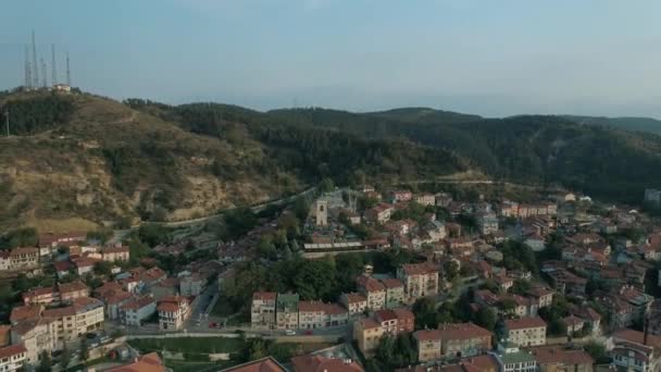 Вид с воздуха на ландшафт провинции Кастамону в Турции. Кадры 4K в Турции — стоковое видео