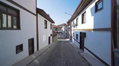 Safranbolu, Türkiye 'de geleneksel Osmanlı evleri. 