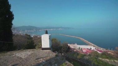 Türkiye 'de Giresun ilinin hava manzarası. Türkiye 'de 4K görüntü