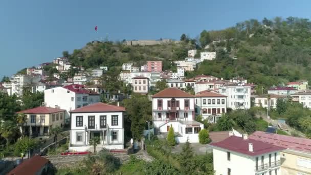 Veduta aerea del paesaggio della provincia di Giresun in Turchia. Filmati 4K in Turchia — Video Stock