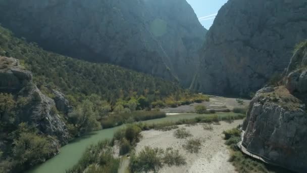 Flygfoto över Incesu Canyon i Corum. 4K-bilder i Turkiet — Stockvideo