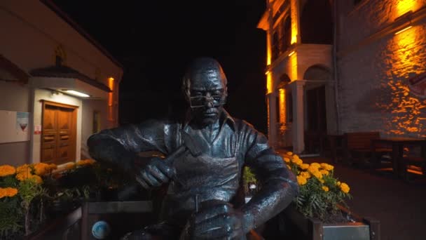 Bartin Turkey 2019 Άγαλμα Της Τέχνης Στην Αμάσρα Πλάνα Στην — Αρχείο Βίντεο