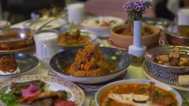 Gaziantep şehrinin geleneksel yemekleri. Lezzetli Türk mutfağı.