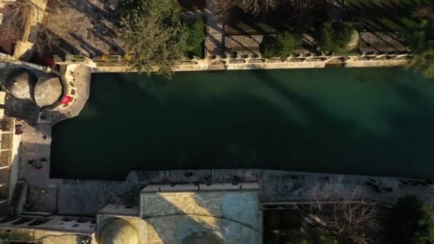 Veduta aerea di Balikligol a Sanliurfa. Filmati 4K in Turchia — Video Stock