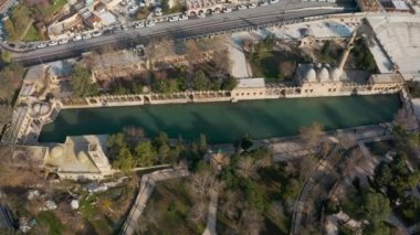 Sanliurfa 'daki Balikligol' un hava görüntüsü. Türkiye 'de 4K Görüntüsü