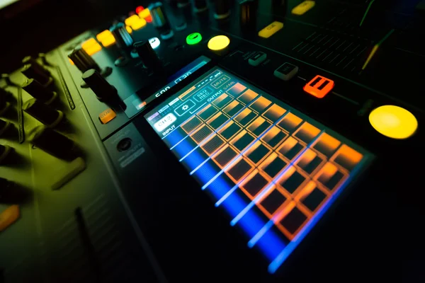 DJ console mixing desk — Stock Photo, Image