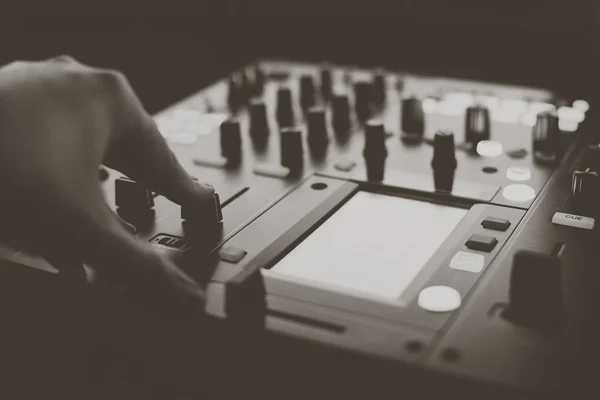 DJ console mixing desk — Stock Photo, Image