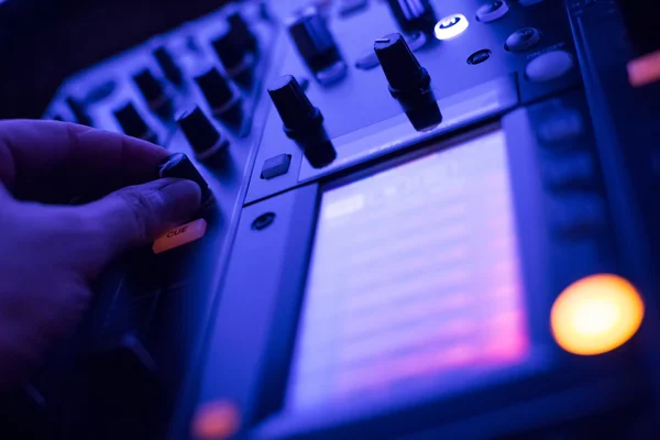 DJ console mixing desk — Stock Photo, Image