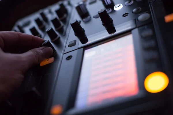 DJ console mixing desk — Stock Photo, Image