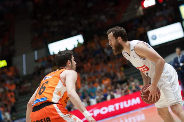 Valencia Basket i Real Madryt — Zdjęcie stockowe