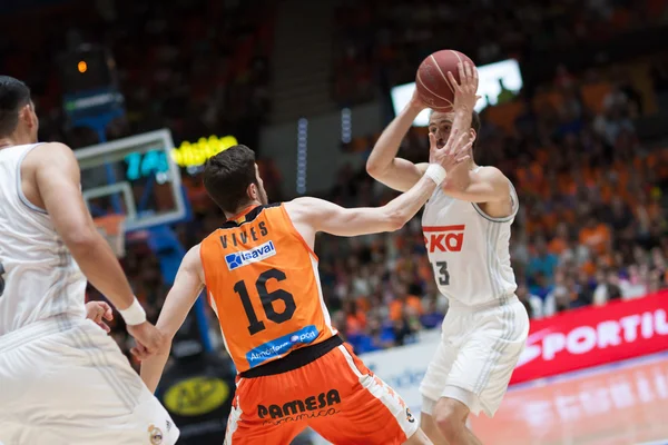 Valencia Basket i Real Madryt — Zdjęcie stockowe