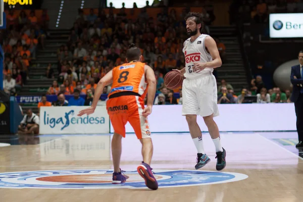 Valencia Basket i Real Madryt — Zdjęcie stockowe