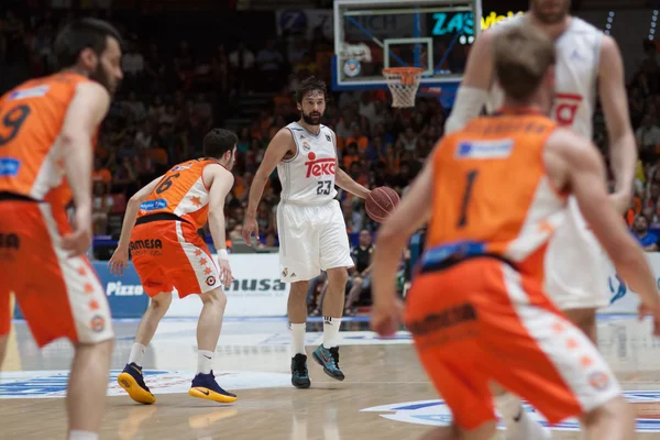 Valencia Basket i Real Madryt — Zdjęcie stockowe