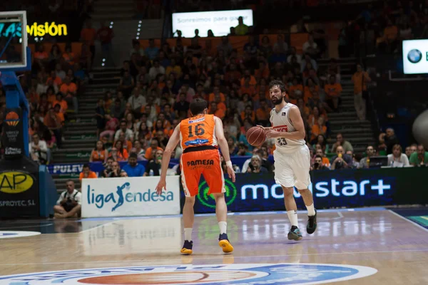 Valencia Basket i Real Madryt — Zdjęcie stockowe