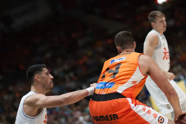Valencia Basket dan Real Madrid — Stok Foto